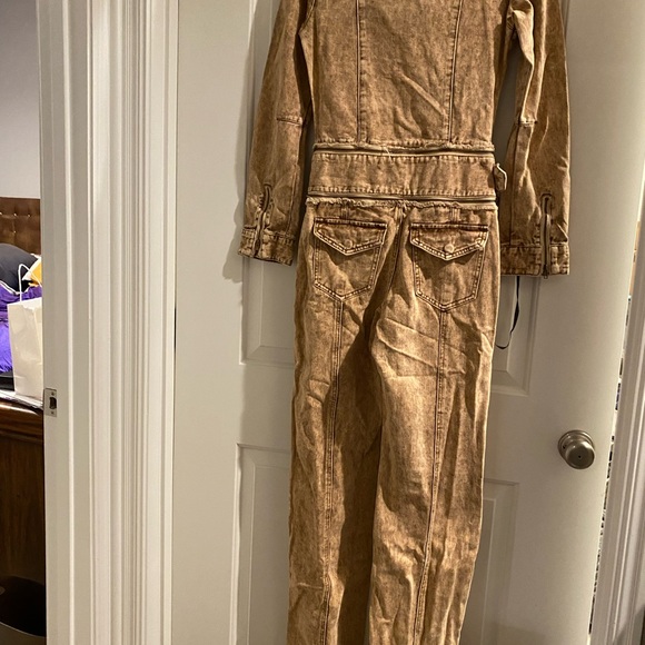 Jaded London Denim Jumpsuit 90s Y2K Jacket Pantsuit Sz S - Picture 8 of 9